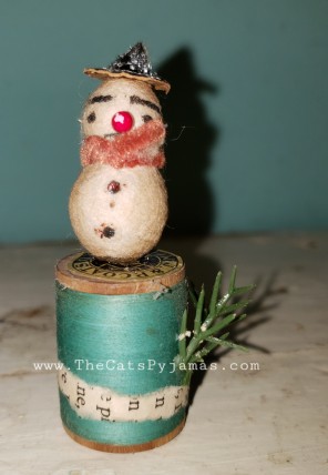 Spun Cotton Snowman #2